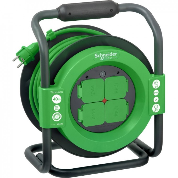 Удлинитель катушечный SCHNEIDER ELECTRIC THORSMAN 4 роз 40м 3х1.5 IP44 IMT33158