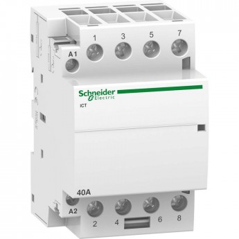 Модульный контактор SCHNEIDER ELECTRIC ACTI9 iCT40A 4НО 220/240В АС 50ГЦ
