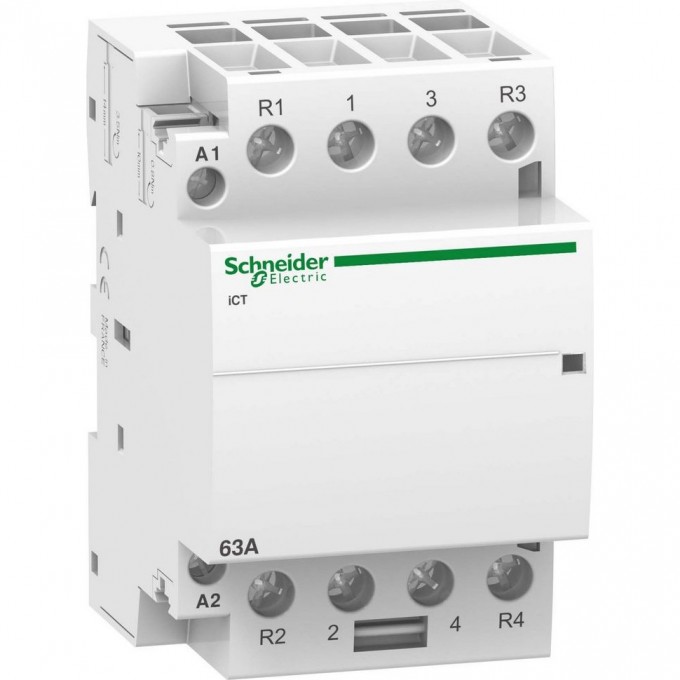 Модульный контактор SCHNEIDER ELECTRIC ACTI9 iCT63A 2НО 2НЗ 220/240В АС 50Г A9C20868