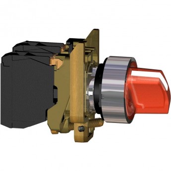 Переключатель SCHNEIDER ELECTRIC HARMONY XB4, 22мм, 230-240В красный с подсветкой