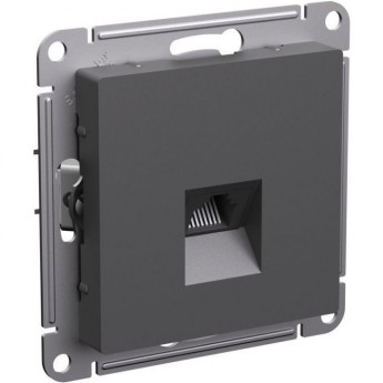 Розетка компьютерная SCHNEIDER ELECTRIC ATLASDESIGN RJ45, кат. 5Е, механизм, базальт
