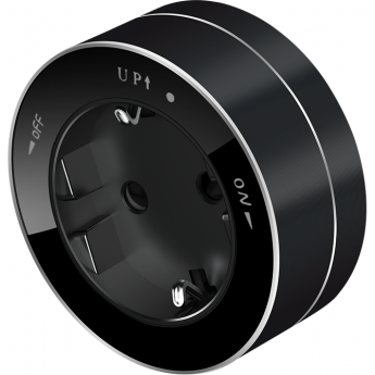 Розетка SCHNEIDER ELECTRIC MULTITRACK MTK13001B 16А 250В 2P+E круглая, антрацит