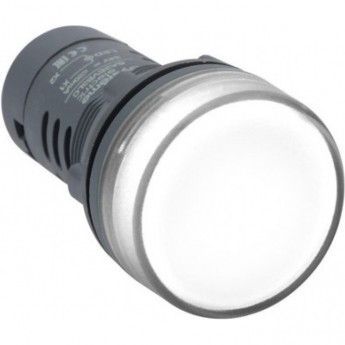 Сигнальная лампа SCHNEIDER SB7 d22мм 230В AC белая моноблочная