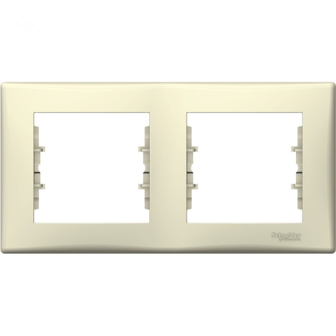 2-постовая рамка SCHNEIDER ELECTRIC SEDNA, горизонтальная, БЕЖЕВЫЙ SDN5800347