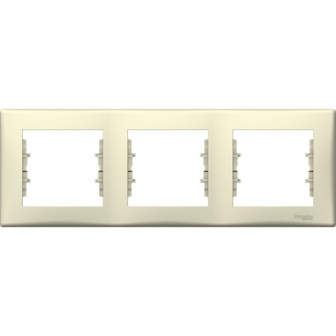 3-постовая рамка SCHNEIDER ELECTRIC SEDNA, горизонтальная, БЕЖЕВЫЙ SDN5800547