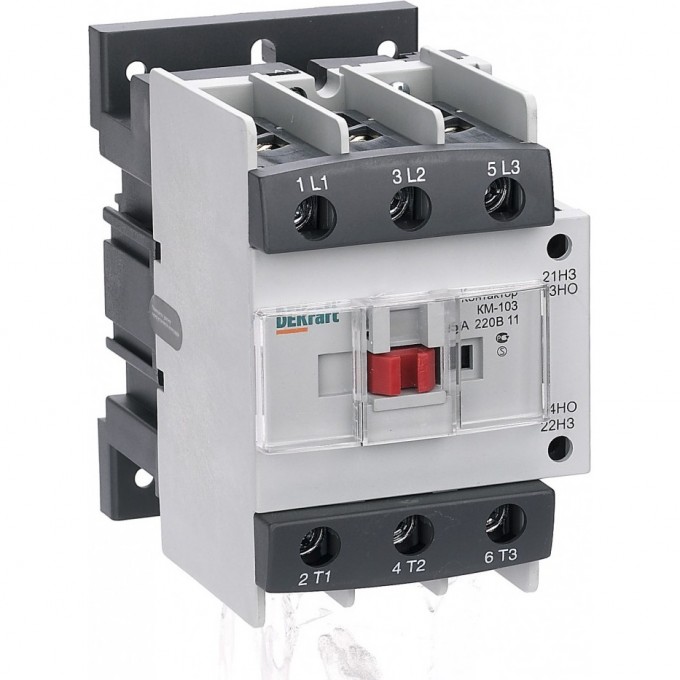 Контактор SCHNEIDER ELECTRIC DEKRAFT 95А 380В АС3 1НО+1НЗ КМ-103 22149DEK