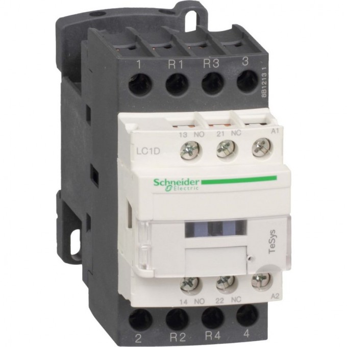 Контактор SCHNEIDER ELECTRIC TESYS D 4P (2НО+2НЗ),АС1 40 А,НО+НЗ,24V DС,ОГРАН. ПЕРЕНАПРЯЖЕНИЙ, LC1D258BD