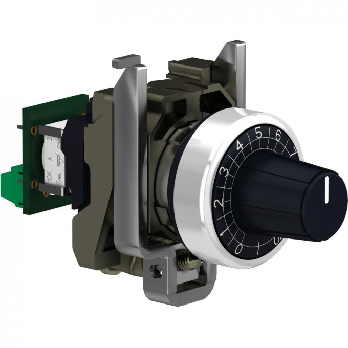 Потенциометр SCHNEIDER ELECTRIC HARMONY XB5 в сборе, МЕТ.ОСНОВ., 10 кОм XB4BD912R10K