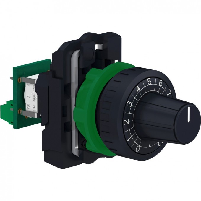 Потенциометр SCHNEIDER ELECTRIC HARMONY XB5 в сборе, ПЛАСТ.ОСНОВ., 4.7кОм XB5AD912R4K7